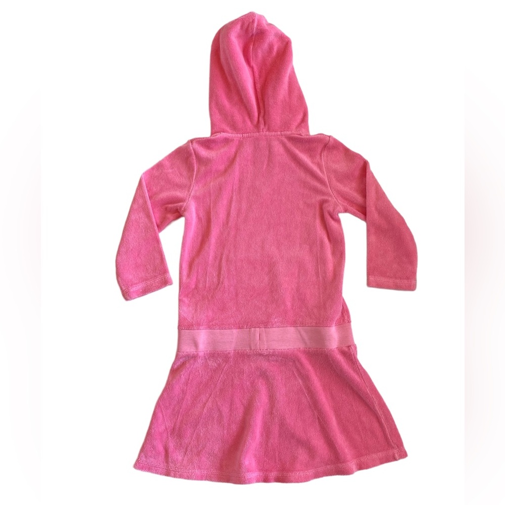 Juicy Couture Pink Hooded Terry Coverup Size 6 - Picture 2 of 5